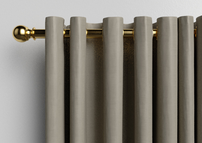 Shima Faux Silk, Pewter - Made to Measure Curtains - Image 12